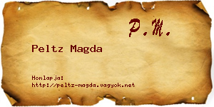 Peltz Magda névjegykártya